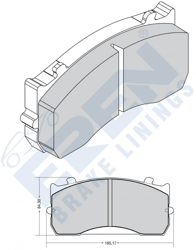 UP-27.29148  DİSK BALATA ATEGO MAN 12-180 OTOKAR DÖKÜMLÜ