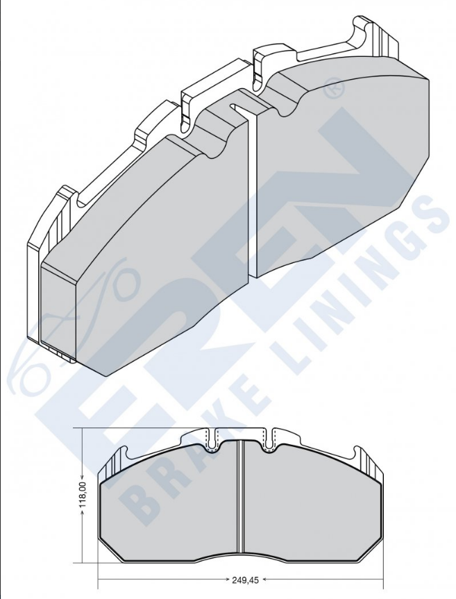 UP-27.29131 DİSK BALATA RENAULT R420-RENAULT MAGNUM