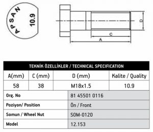 MAN 12-153 ÖN BİJON