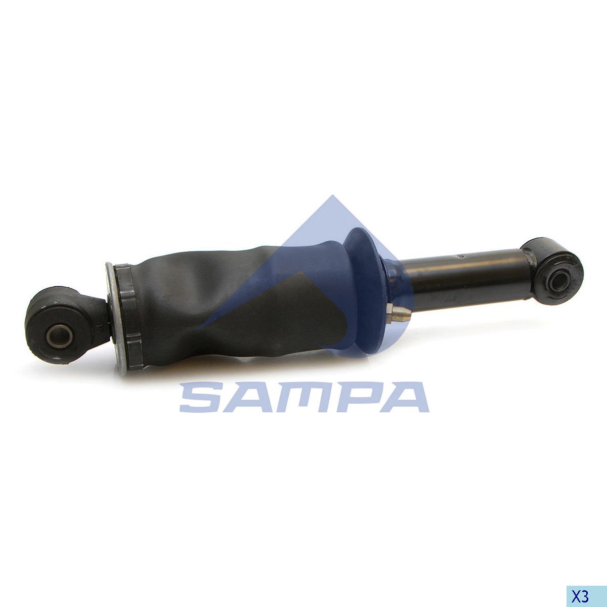 SAM 030.339-01  KABİN KÖRÜĞÜ AMORTİSÖRLÜ  VOLVO ARKA