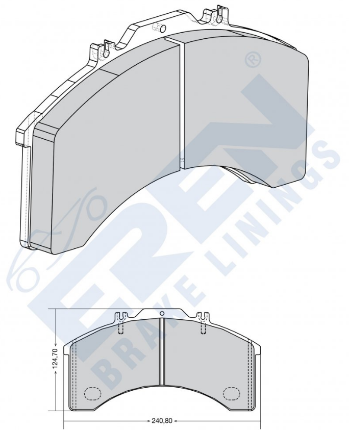 UP-27.29011 DİSK BALATA IVECO ÇEKİCİ  EUROTECH