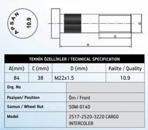 FORD CARGO ÖN BİJON 2524-3230-2520