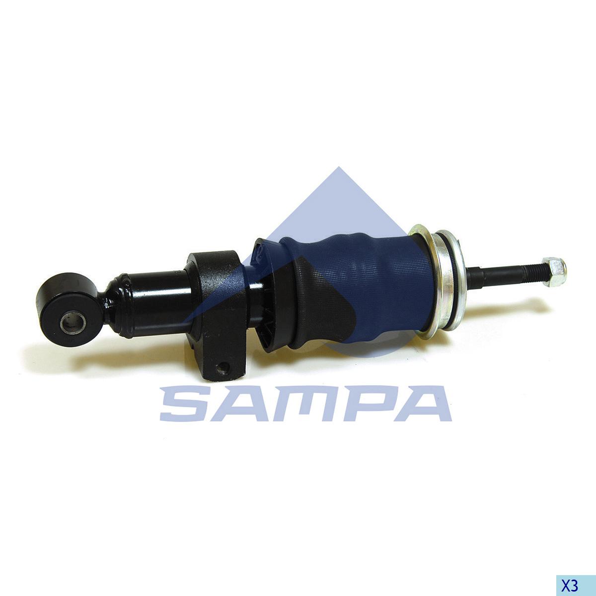 SAM 060.163-01 AMORTİSÖRLÜ KABİN KÖRÜĞÜ İVECO ARKA